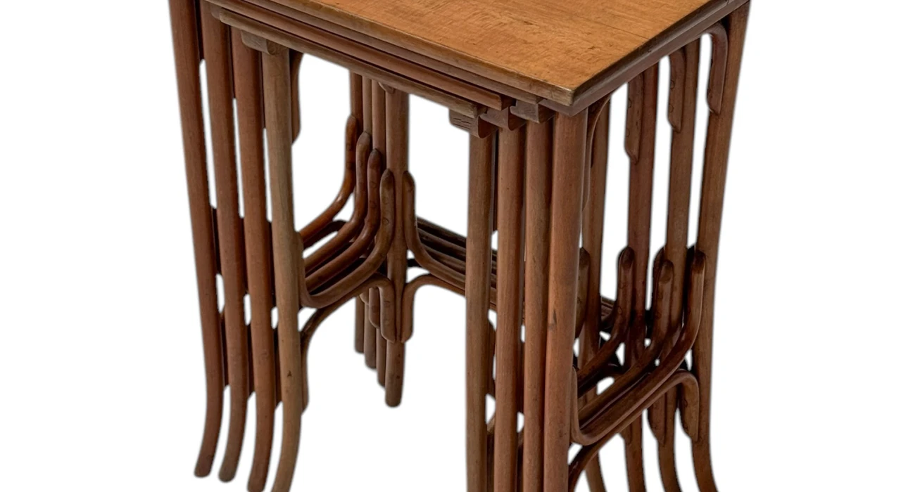Vienna Secession Bentwood Nesting Tables by Michael Thonet for Thonet, 1900s